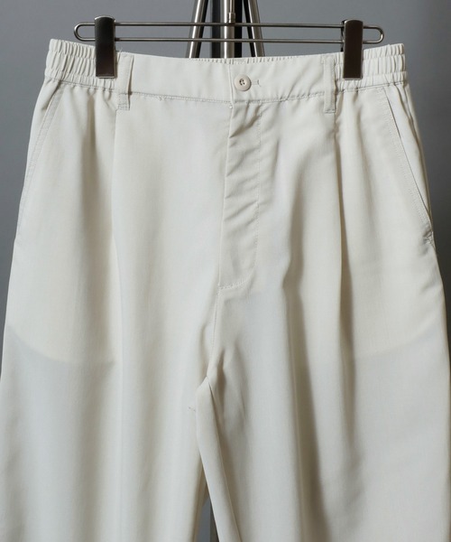 ANPAS(アンパス)の「Lightweight Quick-Dry Polyester Easy Pants / まるで空気 軽量ポリドライ タックテーパードイージーパンツ メンズ ボトムス(その他パンツ・メンズ・ライトグレー/ブラック/オフホワイト/ライトブルー・L/XL/M)」の8枚目の写真