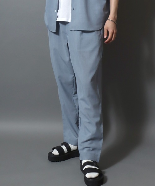 ANPAS(アンパス)の「Lightweight Quick-Dry Polyester Easy Pants / まるで空気 軽量ポリドライ タックテーパードイージーパンツ メンズ ボトムス(その他パンツ・メンズ・ライトグレー/ブラック/オフホワイト/ライトブルー・L/XL/M)」の21枚目の写真