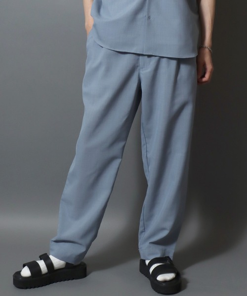 ANPAS(アンパス)の「Lightweight Quick-Dry Polyester Easy Pants / まるで空気 軽量ポリドライ タックテーパードイージーパンツ メンズ ボトムス(その他パンツ・メンズ・ライトグレー/ブラック/オフホワイト/ライトブルー・L/XL/M)」の5枚目の写真