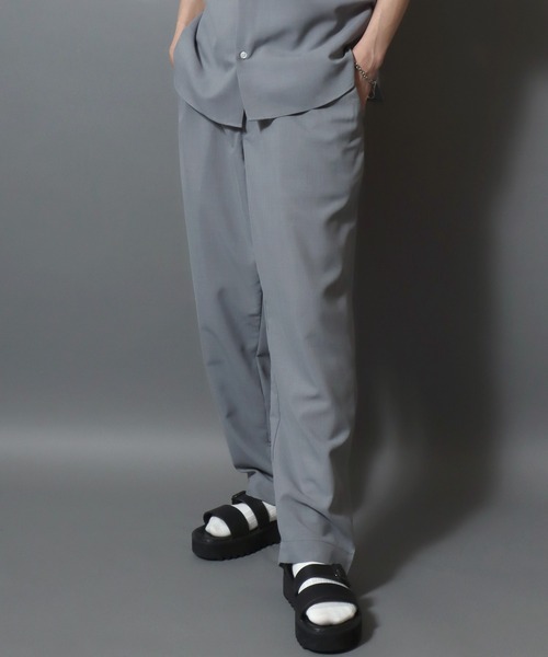 ANPAS(アンパス)の「Lightweight Quick-Dry Polyester Easy Pants / まるで空気 軽量ポリドライ タックテーパードイージーパンツ メンズ ボトムス(その他パンツ・メンズ・ライトグレー/ブラック/オフホワイト/ライトブルー・L/XL/M)」の16枚目の写真