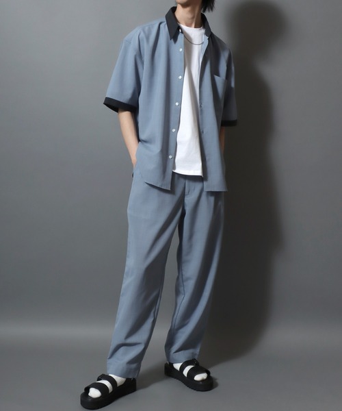 ANPAS(アンパス)の「Lightweight Quick-Dry Polyester Easy Pants / まるで空気 軽量ポリドライ タックテーパードイージーパンツ メンズ ボトムス(その他パンツ・メンズ・ライトグレー/ブラック/オフホワイト/ライトブルー・L/XL/M)」の6枚目の写真