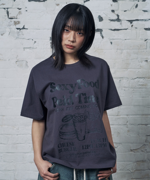 PEID（ペイド）の「PDフェイドタイム 半袖Tシャツ チャコール（Tシャツ/カットソー・レディース・チャコール・2/3/4/5/6/1）」の2枚目の写真