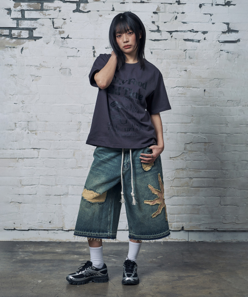 PEID（ペイド）の「PDフェイドタイム 半袖Tシャツ チャコール（Tシャツ/カットソー・レディース・チャコール・2/3/4/5/6/1）」の3枚目の写真