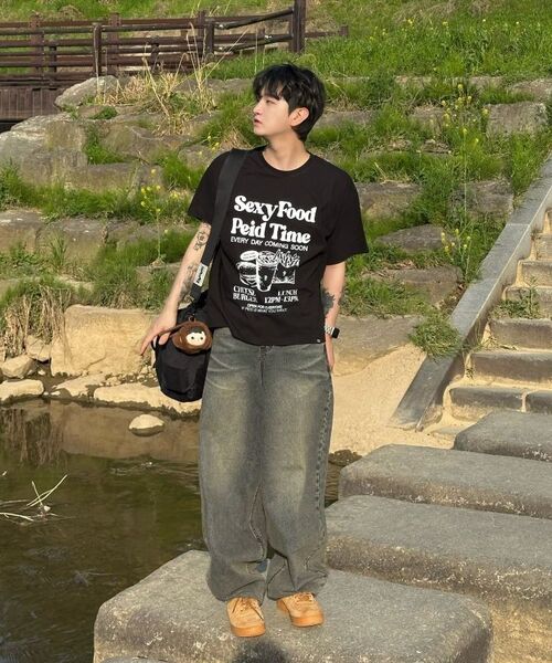 PEID（ペイド）の「PDフェイドタイム 半袖Tシャツ チャコール（Tシャツ/カットソー・レディース・チャコール・2/3/4/5/6/1）」の8枚目の写真