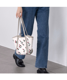 HIGHLOOP（ハイループ）の「フラワードットエコバッグショッパーバッグV2スモール（エコバッグ/サブバッグ）」