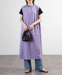 YARRA（ヤラ）の「YARRA 麻100% ノースリワンピース リトアニア産リネン使用（ワンピース）」