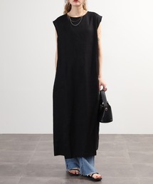 YARRA（ヤラ）の「YARRA 麻100% ノースリワンピース リトアニア産リネン使用（ワンピース）」