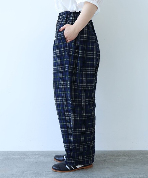 bulle de savon(ビュルデサボン)の「△サッカー タータンチェック パンツ(その他パンツ・レディース・ネイビー/レッド・FREE)」の14枚目の写真