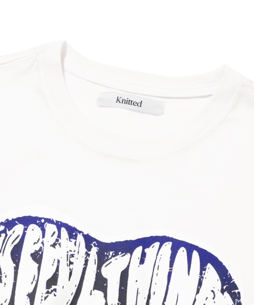 KNITTED（ニッティド）の「ヴィンテージハートTシャツ WHITE-BLUE（Tシャツ/カットソー・レディース・その他・MEDIUM/X-LARGE/LARGE）」の11枚目の写真