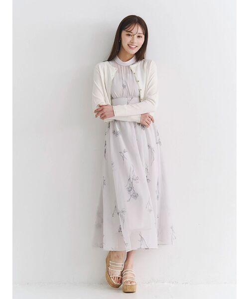 MERCURYDUO(マーキュリーデュオ)の「【UVカット加工】クルーネックカーディガン(カーディガン/ボレロ・レディース・ブラック/ライトグレー/オフホワイト・FREE)」の17枚目の写真
