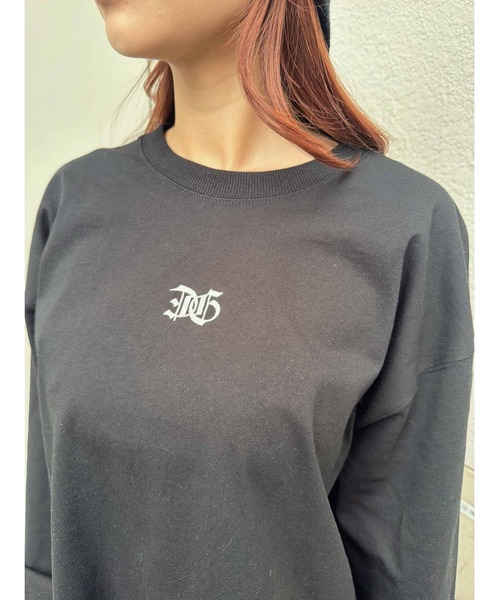 EGOIST（エゴイスト）の「フロント刺繍ユニセックスロンT（Tシャツ/カットソー・レディース・ホワイト/ブラック・FREE）」の11枚目の写真