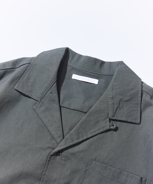 Firsthand（ファーストハンド）の「Firsthand/ファーストハンド ビッグシルエット ドライフロー ショートスリーブシャツ / セットアップ対応（シャツ/ブラウス・メンズ・ブラック/チャコールグレー・MEDIUM/LARGE）」の6枚目の写真
