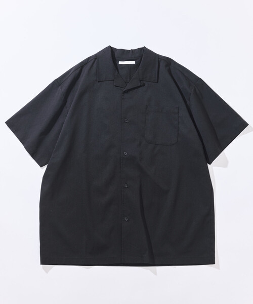 Firsthand（ファーストハンド）の「Firsthand/ファーストハンド ビッグシルエット ドライフロー ショートスリーブシャツ / セットアップ対応（シャツ/ブラウス・メンズ・ブラック/チャコールグレー・MEDIUM/LARGE）」の2枚目の写真