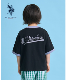 U.S. POLO ASSN.（ユーエスポロアッスン）の「【U.S. POLO ASSN.】ワイドシルエットリンガーTシャツ（Tシャツ/カットソー）」