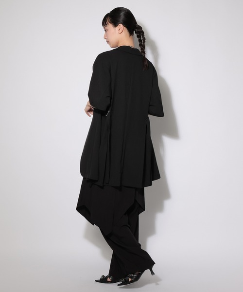 PAGEBOY（ページボーイ）の「イレヘムレイヤードワンピースノースリーブ（チュニック・レディース・オフホワイト/ブラック・FREE）」の13枚目の写真