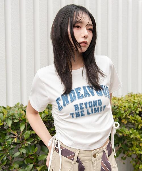 WEGO(ウィゴー)の「WEGO/【26年春夏新作】クラフトデザインサイドドロストT(Tシャツ/カットソー・レディース・その他3/その他1/その他2/その他4/その他5・FREE)」の3枚目の写真