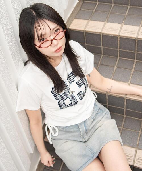 WEGO(ウィゴー)の「WEGO/【26年春夏新作】クラフトデザインサイドドロストT(Tシャツ/カットソー・レディース・その他3/その他1/その他2/その他4/その他5・FREE)」の1枚目の写真