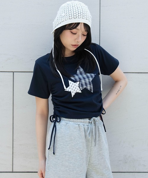 WEGO(ウィゴー)の「WEGO/【26年春夏新作】クラフトデザインサイドドロストT(Tシャツ/カットソー・レディース・その他3/その他1/その他2/その他4/その他5・FREE)」の4枚目の写真