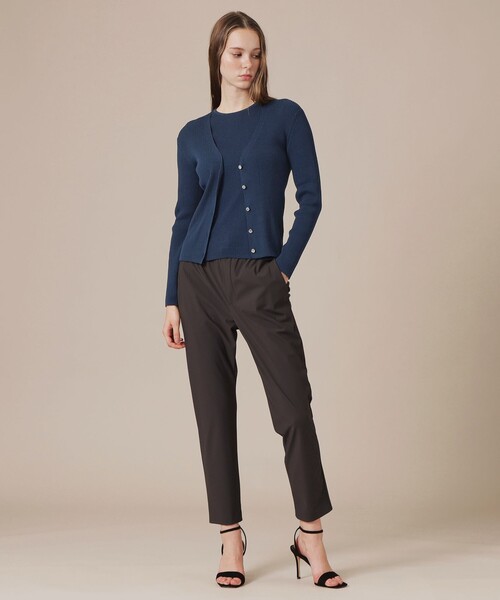 MACKINTOSH LONDON（マッキントッシュ ロンドン）の「【WEB・一部店舗限定】ハイツイストリブコットンカーディガン（カーディガン/ボレロ・レディース・イエロー/ネイビー/オフホワイト・38/40）」の13枚目の写真