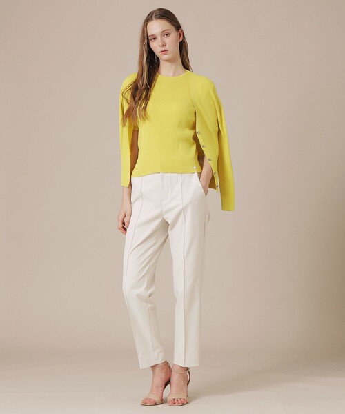 MACKINTOSH LONDON（マッキントッシュ ロンドン）の「【WEB・一部店舗限定】ハイツイストリブコットンカーディガン（カーディガン/ボレロ・レディース・イエロー/ネイビー/オフホワイト・38/40）」の14枚目の写真