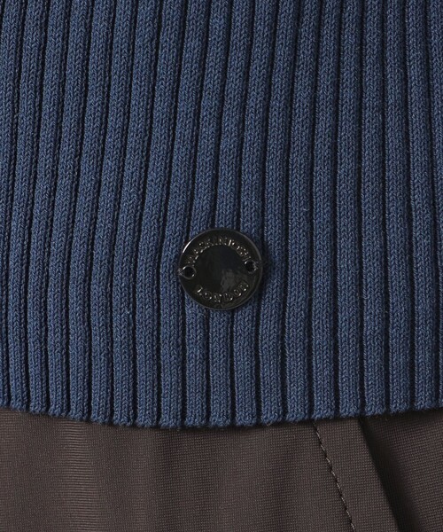 MACKINTOSH LONDON（マッキントッシュ ロンドン）の「【WEB・一部店舗限定】ハイツイストリブコットンカーディガン（カーディガン/ボレロ・レディース・イエロー/ネイビー/オフホワイト・38/40）」の8枚目の写真
