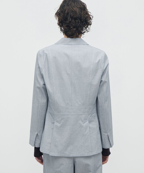 BACCA（バッカ）の「【WEB先行予約】ヘアライン スリーボタンジャケット（テーラードジャケット・レディース・グレー・36）」の5枚目の写真