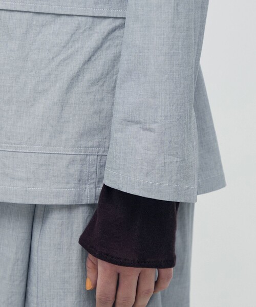 BACCA（バッカ）の「【WEB先行予約】ヘアライン スリーボタンジャケット（テーラードジャケット・レディース・グレー・36）」の9枚目の写真