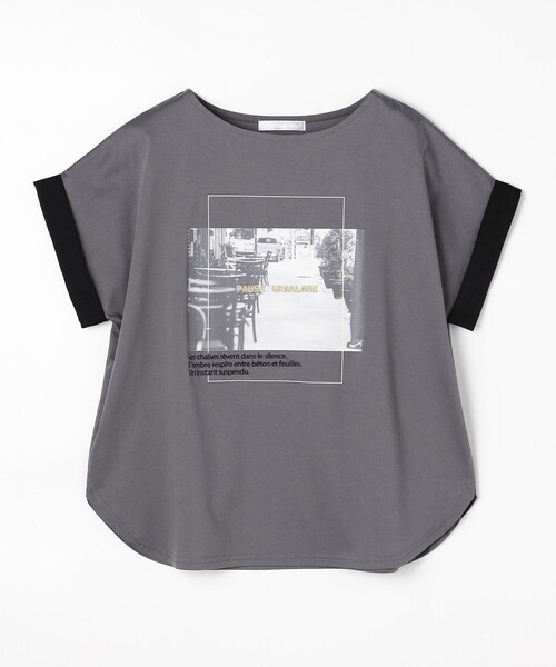 NICOLE white（ニコルホワイト）の「フォトデザインTシャツ（Tシャツ/カットソー・レディース・ライトグレー/オフホワイト・FREE）」の11枚目の写真