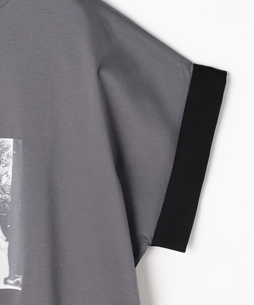 NICOLE white（ニコルホワイト）の「フォトデザインTシャツ（Tシャツ/カットソー・レディース・ライトグレー/オフホワイト・FREE）」の7枚目の写真