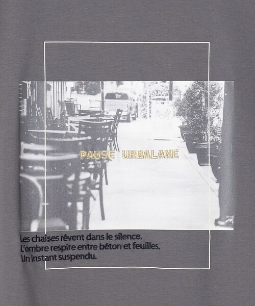 NICOLE white（ニコルホワイト）の「フォトデザインTシャツ（Tシャツ/カットソー・レディース・ライトグレー/オフホワイト・FREE）」の6枚目の写真