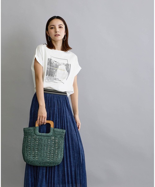 NICOLE white（ニコルホワイト）の「フォトデザインTシャツ（Tシャツ/カットソー・レディース・ライトグレー/オフホワイト・FREE）」の22枚目の写真