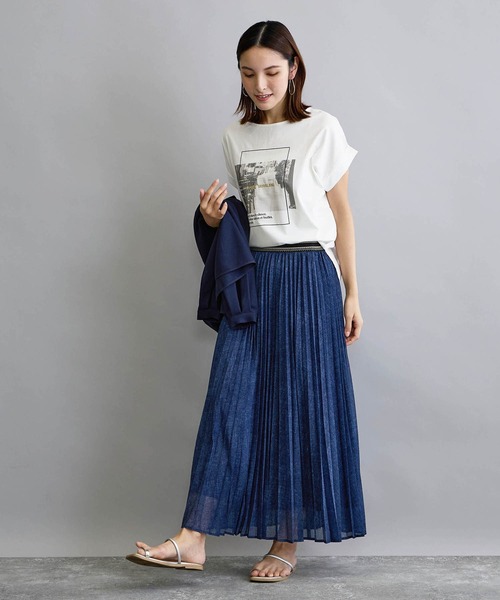 NICOLE white（ニコルホワイト）の「フォトデザインTシャツ（Tシャツ/カットソー・レディース・ライトグレー/オフホワイト・FREE）」の21枚目の写真