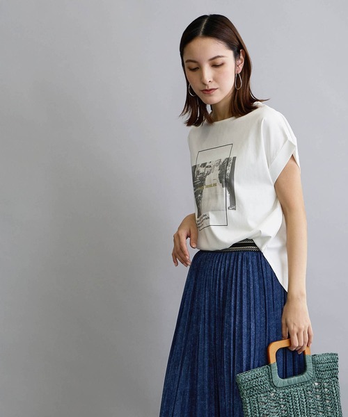 NICOLE white（ニコルホワイト）の「フォトデザインTシャツ（Tシャツ/カットソー・レディース・ライトグレー/オフホワイト・FREE）」の19枚目の写真