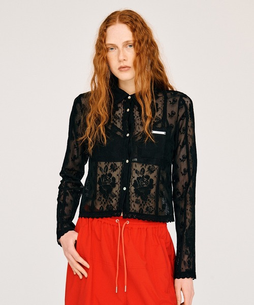 PRANK PROJECT(プランクプロジェクト)の「【2026Summer Pre-Order】クロシェレースシャツ / Crochet Lace Shirt(シャツ/ブラウス・レディース・ホワイト/ブラック・FREE)」の2枚目の写真