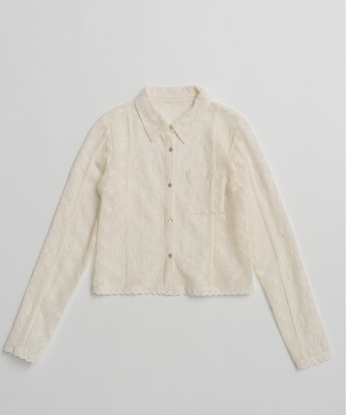 PRANK PROJECT(プランクプロジェクト)の「【2026Summer Pre-Order】クロシェレースシャツ / Crochet Lace Shirt(シャツ/ブラウス・レディース・ホワイト/ブラック・FREE)」の22枚目の写真