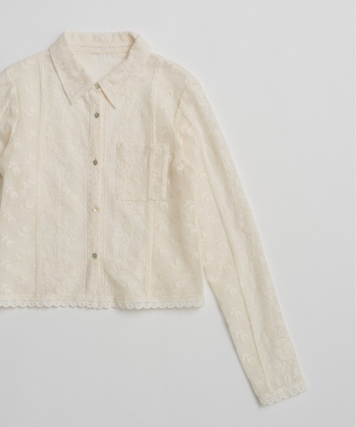 PRANK PROJECT(プランクプロジェクト)の「【Pre-Order】クロシェレースシャツ / Crochet Lace Shirt(シャツ/ブラウス・レディース・ホワイト/ブラック・FREE)」の22枚目の写真