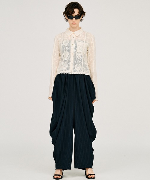 PRANK PROJECT(プランクプロジェクト)の「【2026Summer Pre-Order】クロシェレースシャツ / Crochet Lace Shirt(シャツ/ブラウス・レディース・ホワイト/ブラック・FREE)」の11枚目の写真