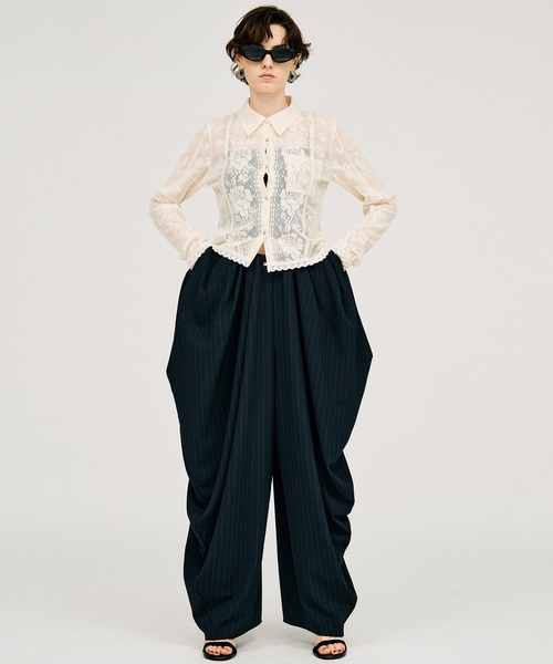 PRANK PROJECT(プランクプロジェクト)の「【2026Summer Pre-Order】クロシェレースシャツ / Crochet Lace Shirt(シャツ/ブラウス・レディース・ホワイト/ブラック・FREE)」の16枚目の写真