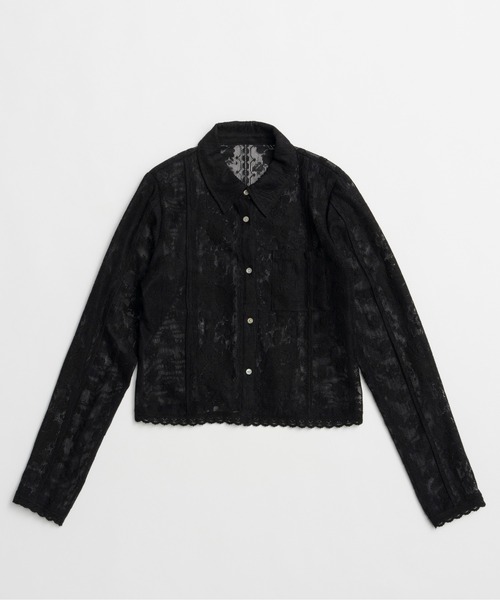 PRANK PROJECT(プランクプロジェクト)の「【2026Summer Pre-Order】クロシェレースシャツ / Crochet Lace Shirt(シャツ/ブラウス・レディース・ホワイト/ブラック・FREE)」の21枚目の写真