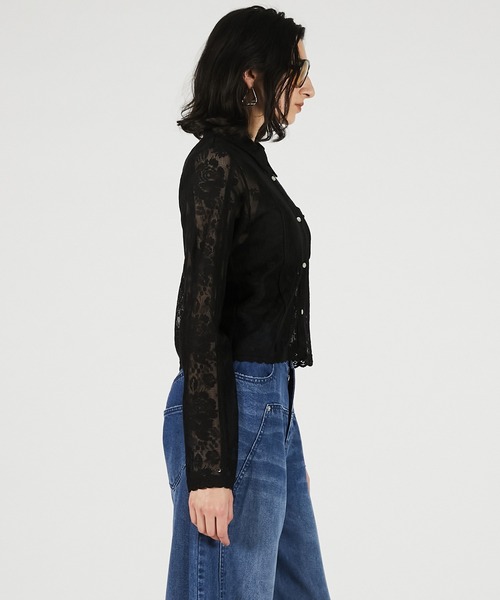 PRANK PROJECT(プランクプロジェクト)の「【2026Summer Pre-Order】クロシェレースシャツ / Crochet Lace Shirt(シャツ/ブラウス・レディース・ホワイト/ブラック・FREE)」の20枚目の写真