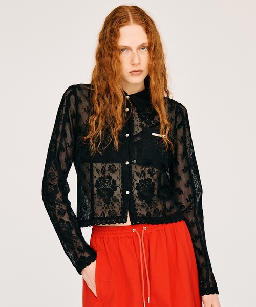 PRANK PROJECT(プランクプロジェクト)の「【2026Summer Pre-Order】クロシェレースシャツ / Crochet Lace Shirt(シャツ/ブラウス・レディース・ホワイト/ブラック・FREE)」の4枚目の写真
