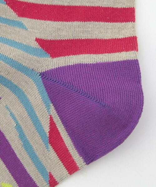 FRAPBOIS(フラボア)の「クワトロボーダーソックス(ソックス/靴下・レディース・ブルー/ブラック/イエロー・FREE)」の5枚目の写真