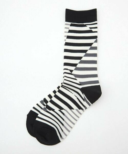 FRAPBOIS(フラボア)の「クワトロボーダーソックス(ソックス/靴下・レディース・ブルー/ブラック/イエロー・FREE)」の12枚目の写真