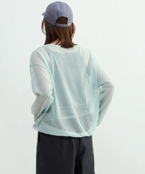 CONVERSE TOKYO(コンバーストウキョウ)の「MESH PULLOVER(Tシャツ/カットソー・レディース・ミント/オフホワイト/ブラック・FREE)」の20枚目の写真