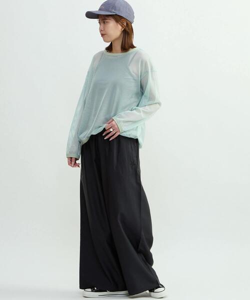 CONVERSE TOKYO(コンバーストウキョウ)の「MESH PULLOVER(Tシャツ/カットソー・レディース・ミント/オフホワイト/ブラック・FREE)」の19枚目の写真