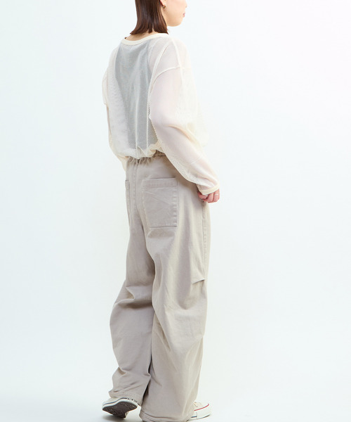 CONVERSE TOKYO(コンバーストウキョウ)の「MESH PULLOVER(Tシャツ/カットソー・レディース・ミント/オフホワイト/ブラック・FREE)」の15枚目の写真