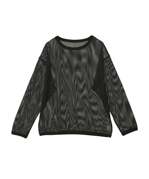 CONVERSE TOKYO(コンバーストウキョウ)の「MESH PULLOVER(Tシャツ/カットソー・レディース・ミント/オフホワイト/ブラック・FREE)」の9枚目の写真