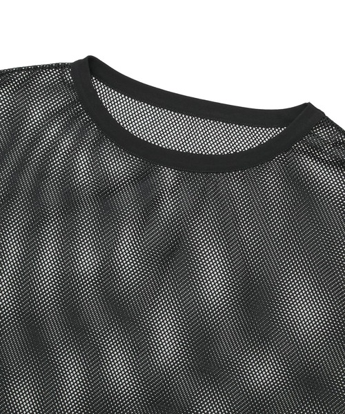 CONVERSE TOKYO(コンバーストウキョウ)の「MESH PULLOVER(Tシャツ/カットソー・レディース・ミント/オフホワイト/ブラック・FREE)」の7枚目の写真