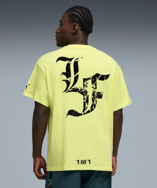 PUMA(プーマ)の「PUMA LAFRANCE SUPPLY TEE II(プーマ ラフランス サプライ ティー ツー)(Tシャツ/カットソー・メンズ・フレッシュイエロー/ブラック系・SMALL/MEDIUM/LARGE/X-LARGE/XX-LARGE)」の4枚目の写真