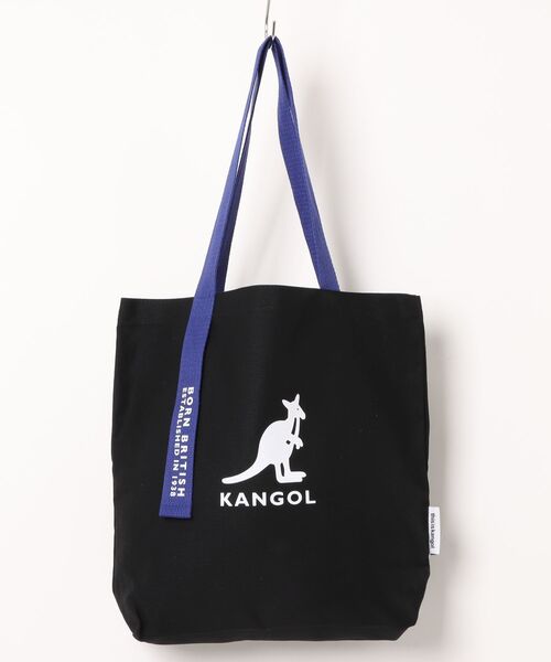 KANGOL（カンゴール）の「【KANGOL/カンゴール】メッセージプリント キャンバス TOTE BAG / トートバッグ（トートバッグ・メンズ・ホワイト×ブラック/ホワイト×ネイビー/ブラック・FREE）」の2枚目の写真